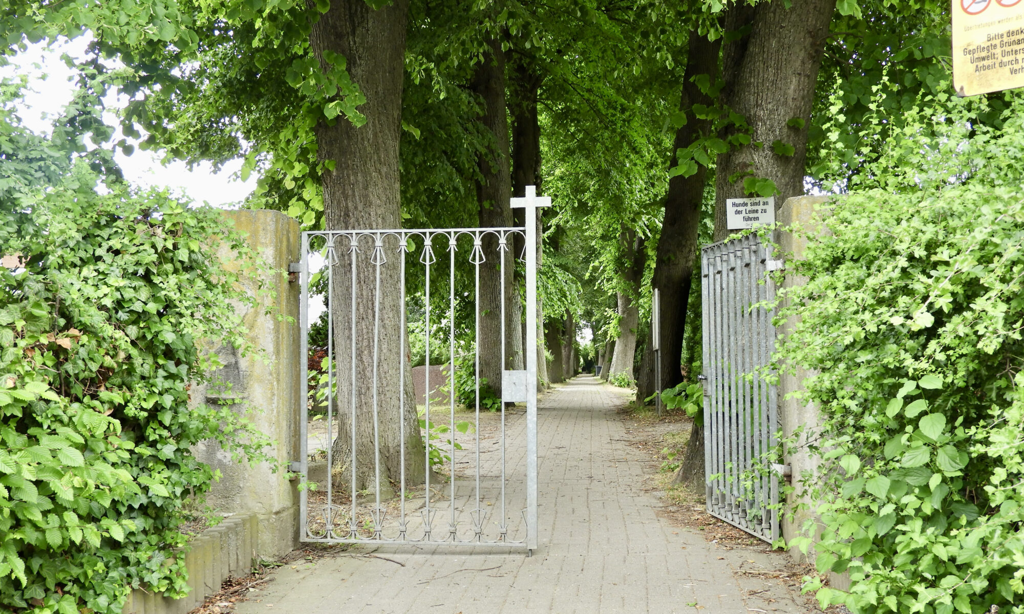 Eingang zum Friedhof Unter den Linden